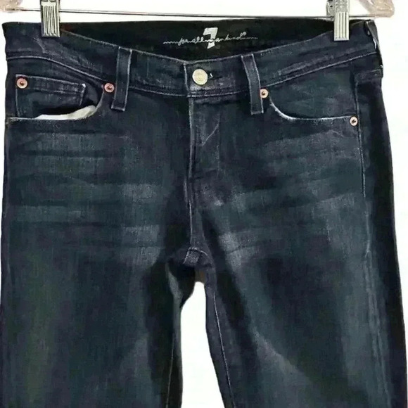 7 For All Mankind Women's Mia Dark Wash Blie Jeans Size 31 - Picture 2 of 14